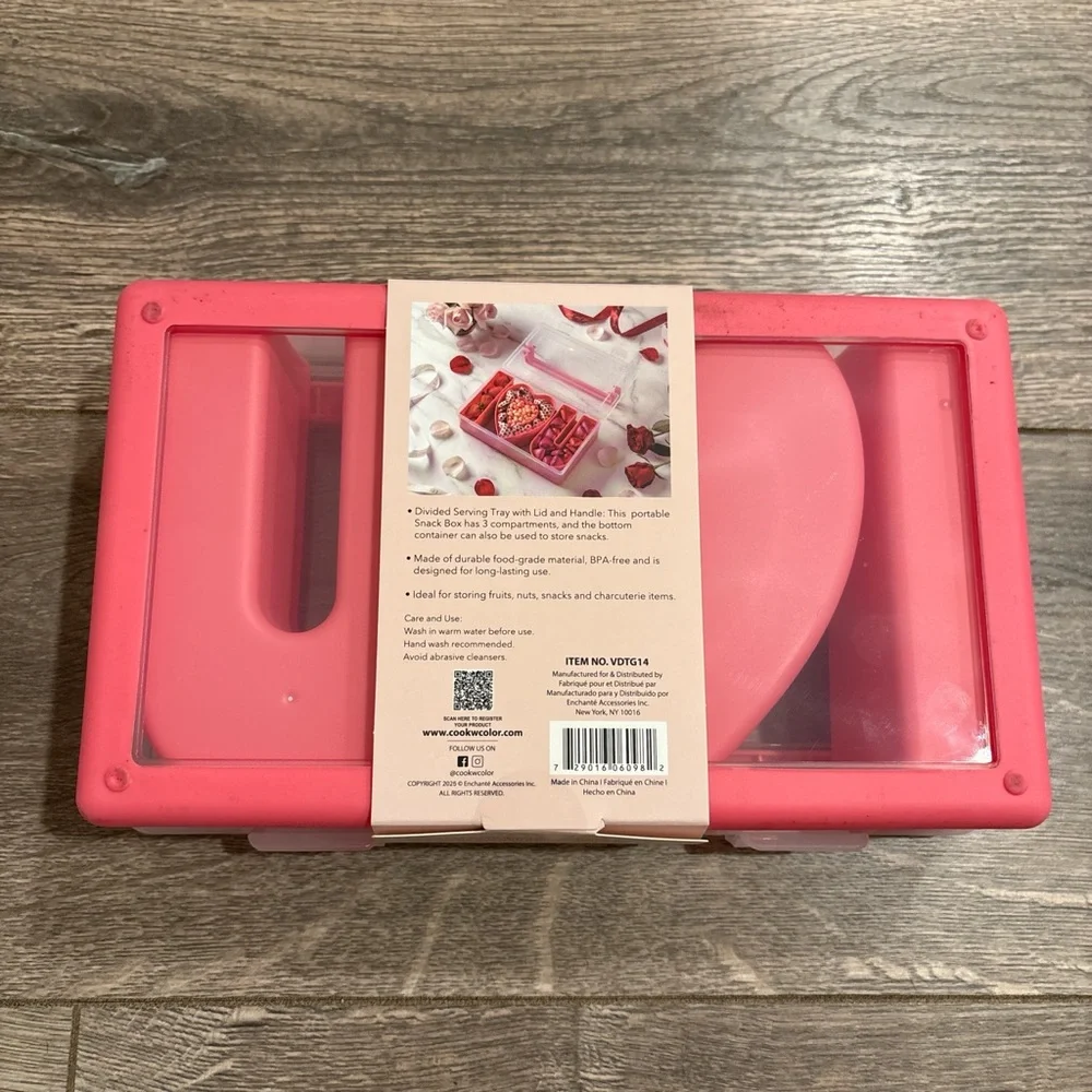 CWC Red Heart-Shaped Snack Box - Picture 3 of 3